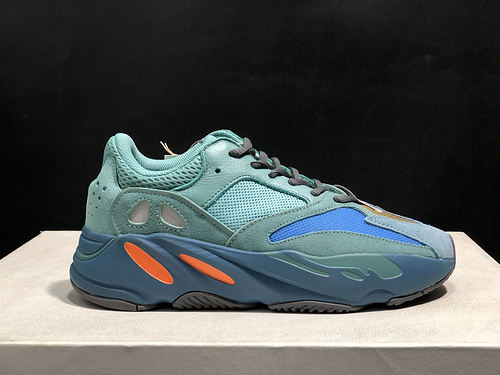 adidas Originals Yeezy Boost 700 _Faded Azure_ olive Green Bronze Capital Number_ GZ2002 Men and Women_s Shoes 36-48 yards-68c471b8